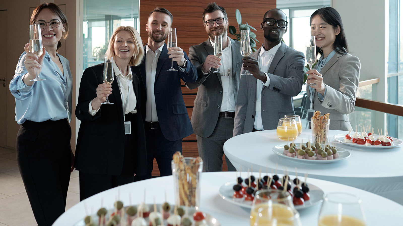 Soirée d'entreprise avec prises de parole